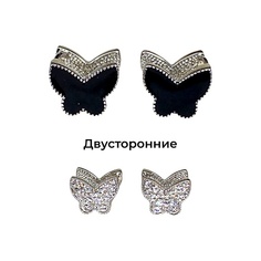 AMANTE CRYSTAL Серьги Бабочки crystal/jet