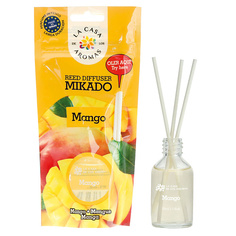 Аромадиффузор LА CASA DE LOS AROMAS Жидкий ароматизатор для воздуха с палочками MIKADO. «Манго» 30.0