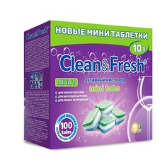 CLEANANDFRESH Таблетки для посудомоечной машины 100.0