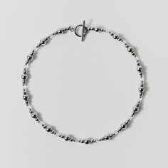 Ожерелье РЕСУРС Чокер из стальных шаров со стеклянными вставками