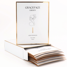 Набор масок для лица GRACE FACE Набор увлажняющих тканевых масок для лица с золотом и кислотой