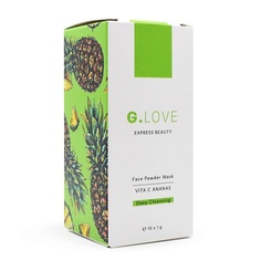Маска для лица G.LOVE Очищающая маска-пудра с 20% витамином С и энзимами ананаса "VITA C ANANAS"