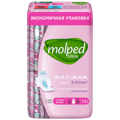 Прокладки гигиенические MOLPED Прокладки женские ULTRA Super (супер впитывающие) 5 капель 14.0