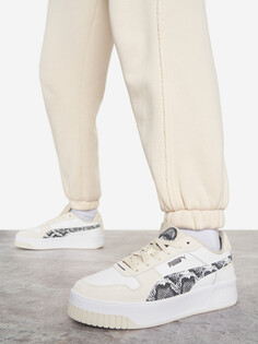 Кеды женские PUMA Carina Street Snake Chic, Бежевый
