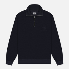 Мужская толстовка C.P. Company Reverse Brushed & Emerized Diagonal Fleece Mixed Half Zipped