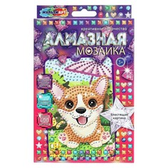 Набор для творчества (аппликация/мозаика) МУЛЬТИ АРТ AM10X15-PESIKI Multi Art