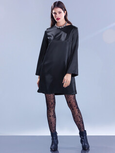 Платье женское мини черное с широкими рукавами Mark Formelle