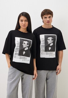 Футболка Artograph с изображением "С.Рахманинов молодой + ноты"