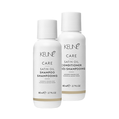 Набор SATIN OIL: шампунь (80 мл) + кондиционер (80 мл) Keune