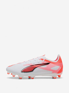 Бутсы для мягких и жестких натуральных покрытий мужские PUMA Ultra 5 Match Fg/Ag, Белый