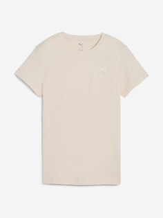 Футболка женская PUMA Ess Small No. 1 Logo, Бежевый