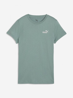 Футболка женская PUMA Ess Small No. 1, Зеленый