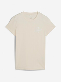 Футболка женская PUMA Ess Script, Бежевый