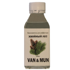 Аромадиффузор VAN&MUN Наполнитель для ароматического диффузора Хвойный лес для дома и офиса 100.0