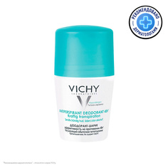 Дезодорант-ролик VICHY Шариковый дезодорант, регулирующий избыточное потоотделение, роликовый антиперспирант для женщин и мужчин, защита от запаха пота до 48 часов