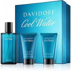 Набор парфюмерии DAVIDOFF Набор Cool Water: Туалетная вода + Гель для душа + Бальзам после бритья