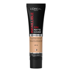 Тональное средство LORÉAL PARIS Ультраматирующий стойкий тональный крем 32ч Матовое Покрытие Infailible Matte Cover LOreal