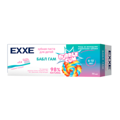 EXXE Baby Зубная паста с кальцием "Бабл гам" (с 6 лет)