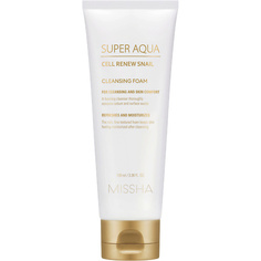 Мусс для умывания MISSHA Пенка для умывания Super Aqua Cell Renew с секрецией улитки