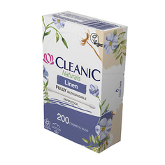 CLEANIC Naturals Linen Ватные палочки гигиенические в бумажной прямоугольной коробке 200.0