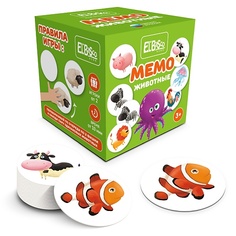 ELBASCO Настольная игра для развития памяти МЕМО Животные Elbasco