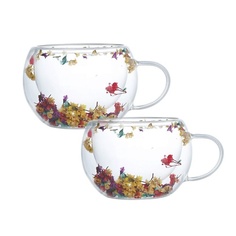 MANDARIN DECOR Кружка для чая и кофе с двойными стенками и дном