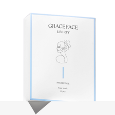 Набор масок для лица GRACE FACE Набор увлажняющих тканевых масок для лица с пантенолом и центеллой