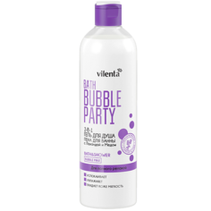 VILENTA Гель для душа-пена для ванны 2-в-1 BATH BUBBLE PARTY ДЛЯ ПОЛНОГО РЕЛАКСА с Лавандой и Медом 400.0