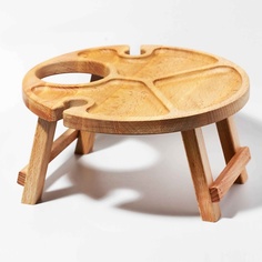 Доска сервировочная PLATES AND MORE Винный столик из дерева