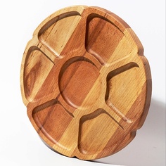 Доска сервировочная PLATES AND MORE Менажница деревянная