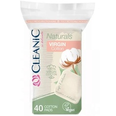 Ватные диски CLEANIC Naturals Virgin Cotton Гигиенические ватные диски (квадратные) 40.0