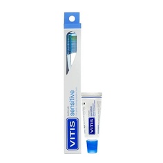 Зубная щетка DENTAID Зубная щётка VITIS Sensitive + Зубная паста VITIS 15 мл.