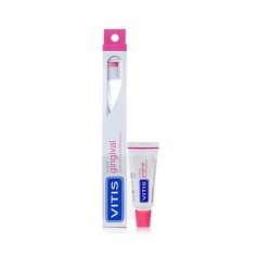 Набор средств для ухода за полостью рта DENTAID Зубная Щётка VITIS GINGIVAL + Зубная Паста VITIS 1