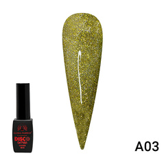 Гель-лак для ногтей GLOBAL FASHION Гель лак Disco Gel Polish светоотражающий A06