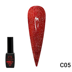 Гель-лак для ногтей GLOBAL FASHION Гель лак Disco Gel Polish светоотражающий A06