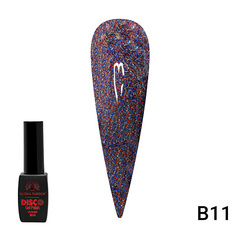 Гель-лак для ногтей GLOBAL FASHION Гель лак Disco Gel Polish светоотражающий A06