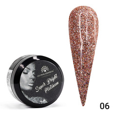 Гель-краска для ногтей GLOBAL FASHION Гель краска Super Bright platinum 01