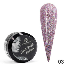 Гель-краска для ногтей GLOBAL FASHION Гель краска Super Bright platinum 01