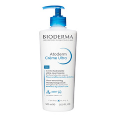 Крем для лица BIODERMA Крем Ультра для увлажнения нормальной и сухой кожи лица и тела Atoderm 500.0