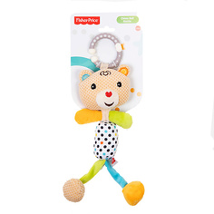 Мягкая игрушка FISHER PRICE Погремушка с колокольчиком Медвежонок 0+
