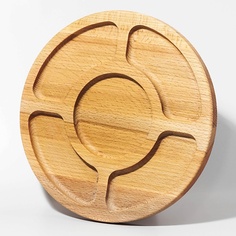 Доска сервировочная PLATES AND MORE Менажница деревянная