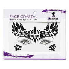 Наклейки для лица UNIQART Кристаллы для лица UNIQART "Соблазнитель"