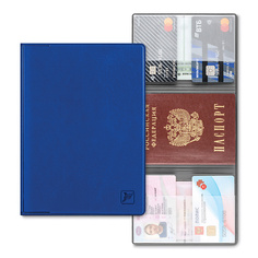 Органайзер для документов FLEXPOCKET Обложка для автодокументов из экокожи с дополнительными отделениями