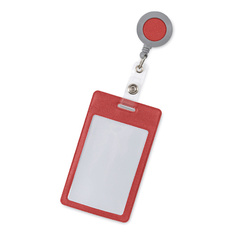 Бейдж FLEXPOCKET Карман для бейджа, вертикальный с рулеткой и клипсой