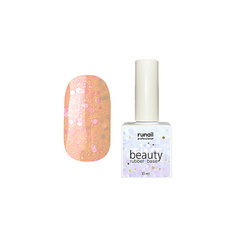Базовое покрытие для ногтей RUNAIL PROFESSIONAL Каучуковая цветная база beautyTINT glitter mix