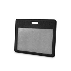 Бейдж FLEXPOCKET Карман для пропуска, бейджа или проездного из экокожи, горизонтальный