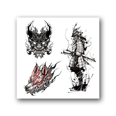 Тату TATTS Переводная тату Demons 10*10см