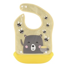 Нагрудник LUBBY Фартук нагрудный с отстегивающимся карманом от 6 месяцев