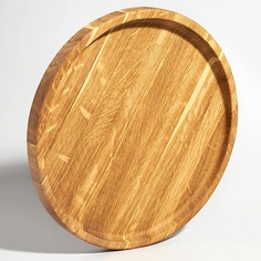 Доска сервировочная PLATES AND MORE Блюдо круглое деревянное