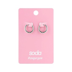 SODA Серьги SILVER COLOR #sugargem So.Da